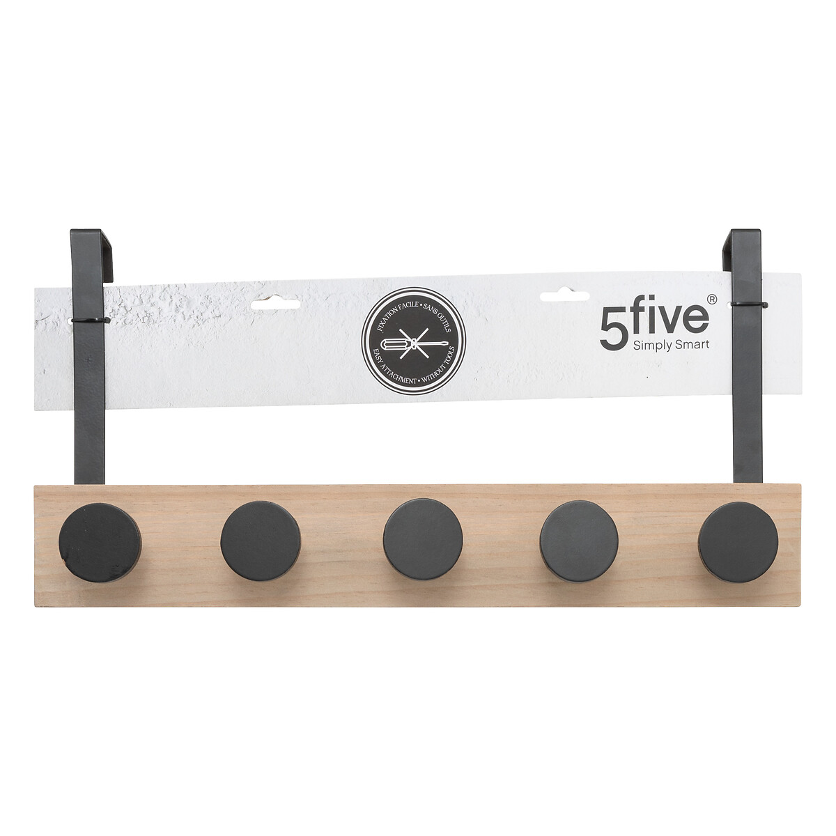 Colgador De Puerta C/5 Ganchos