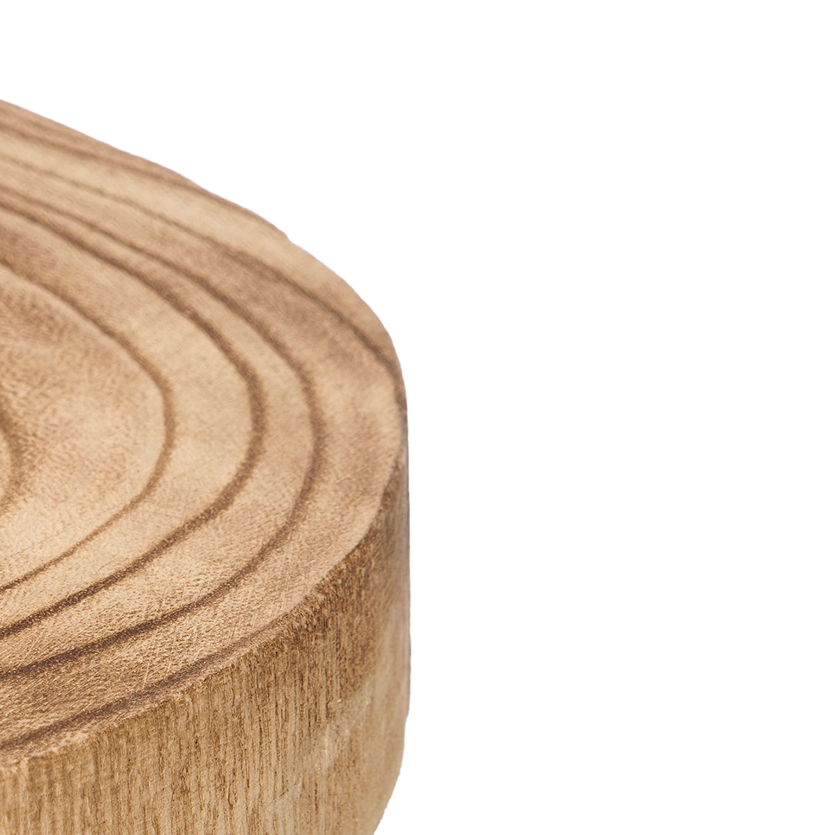 Base Redonda De Madera Quemada 20cm