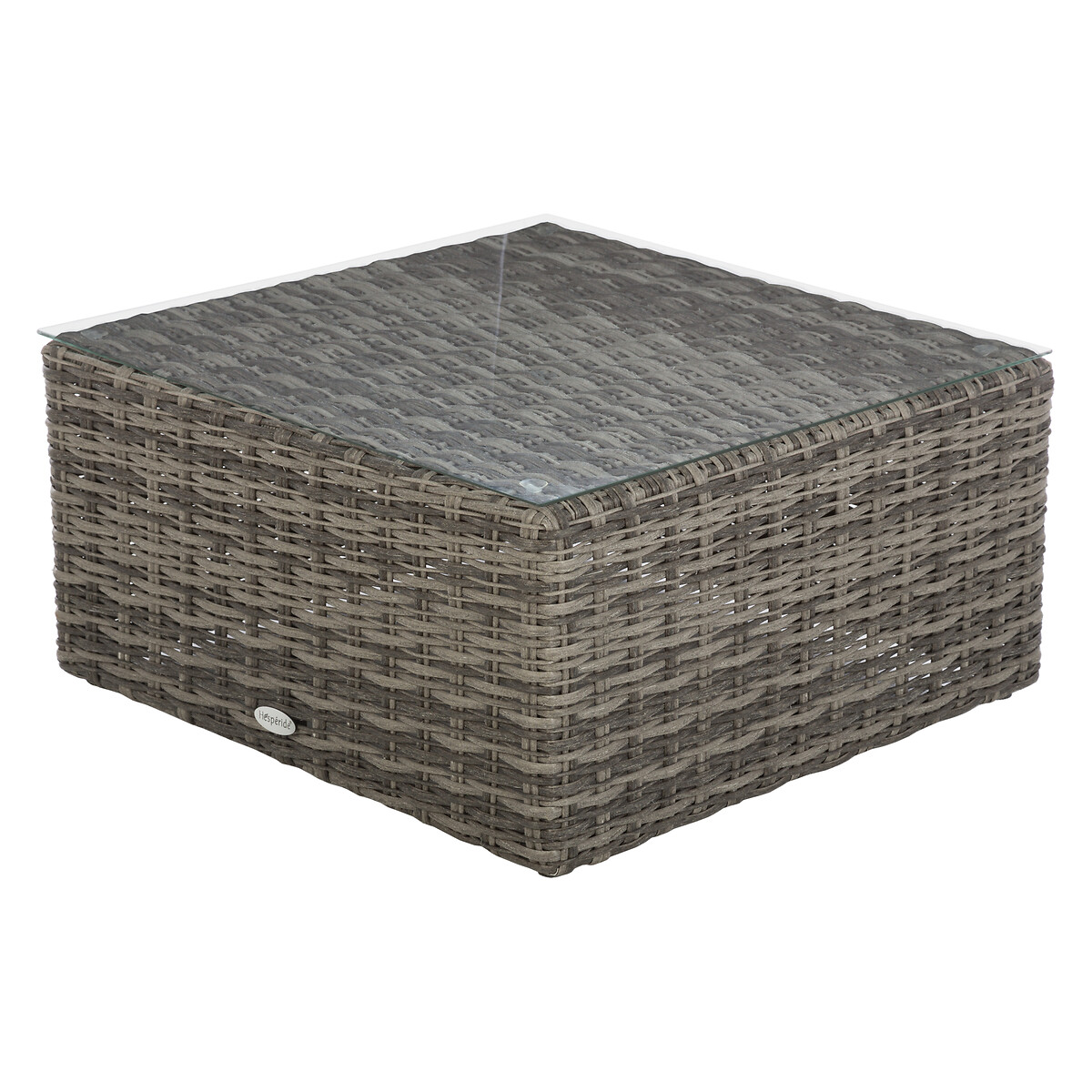 Mesa baja MOORÉA TERRE d'ombre de ratán sintético