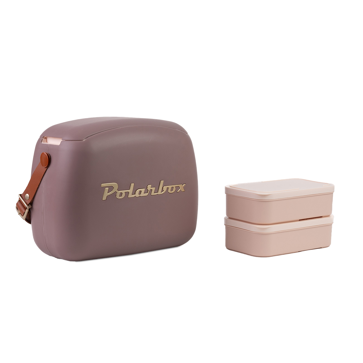 Mala T&eacute;rmica Polarbox Rosa Velho 6L Com 2 Caixas