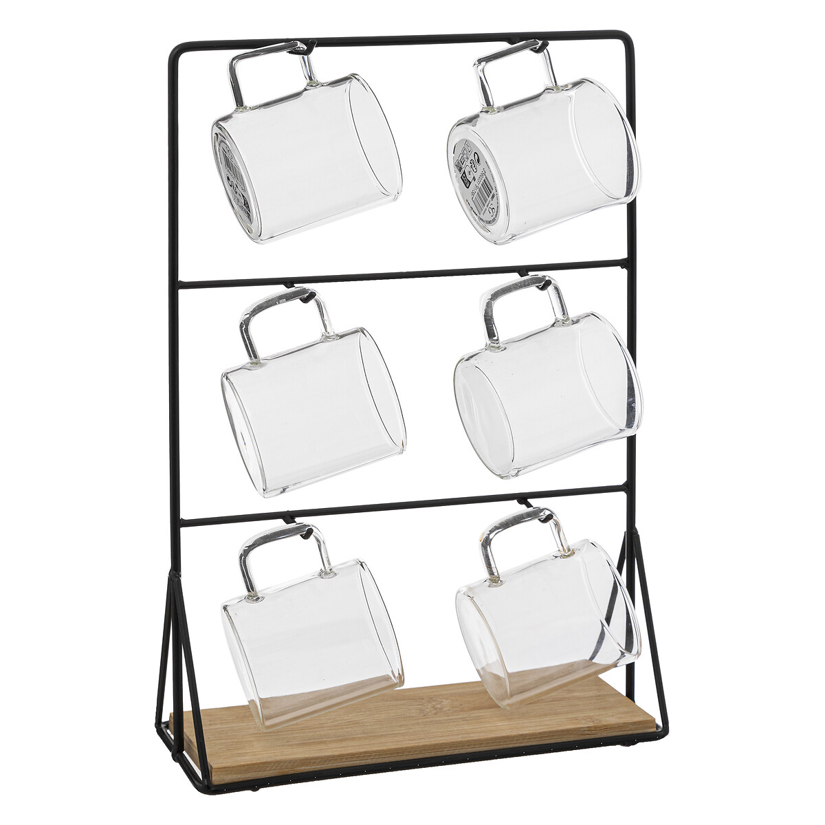Juego 6 Tazas Mia Con Soporte 10Cl