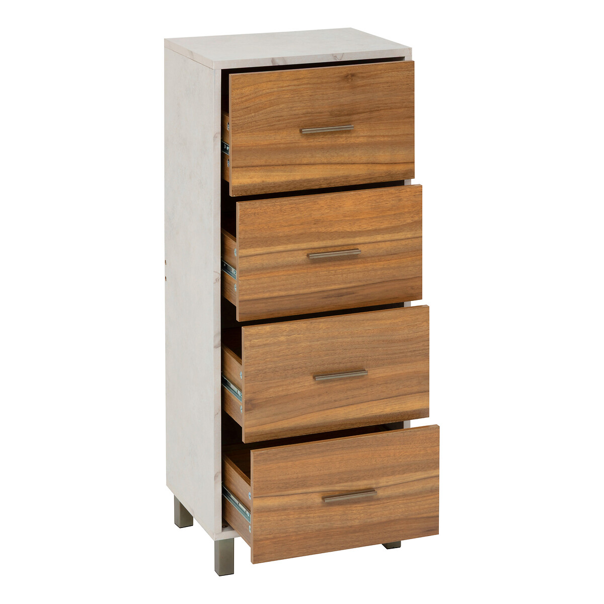Mueble con 4 cajones COME marr&oacute;n