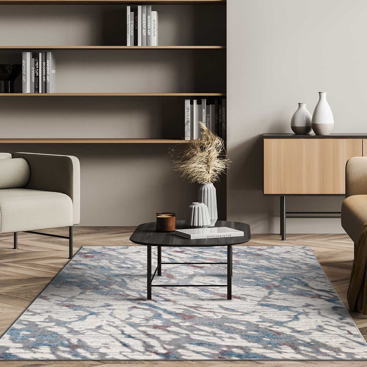 Alfombra Viqi Waves Rosa 120x160cm