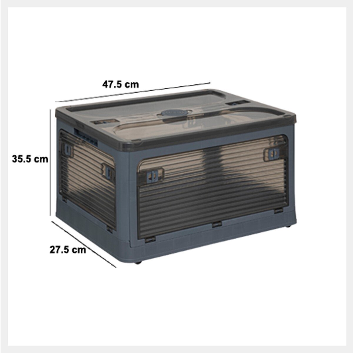 Caja de almacenaje con 5 aperturas 43L