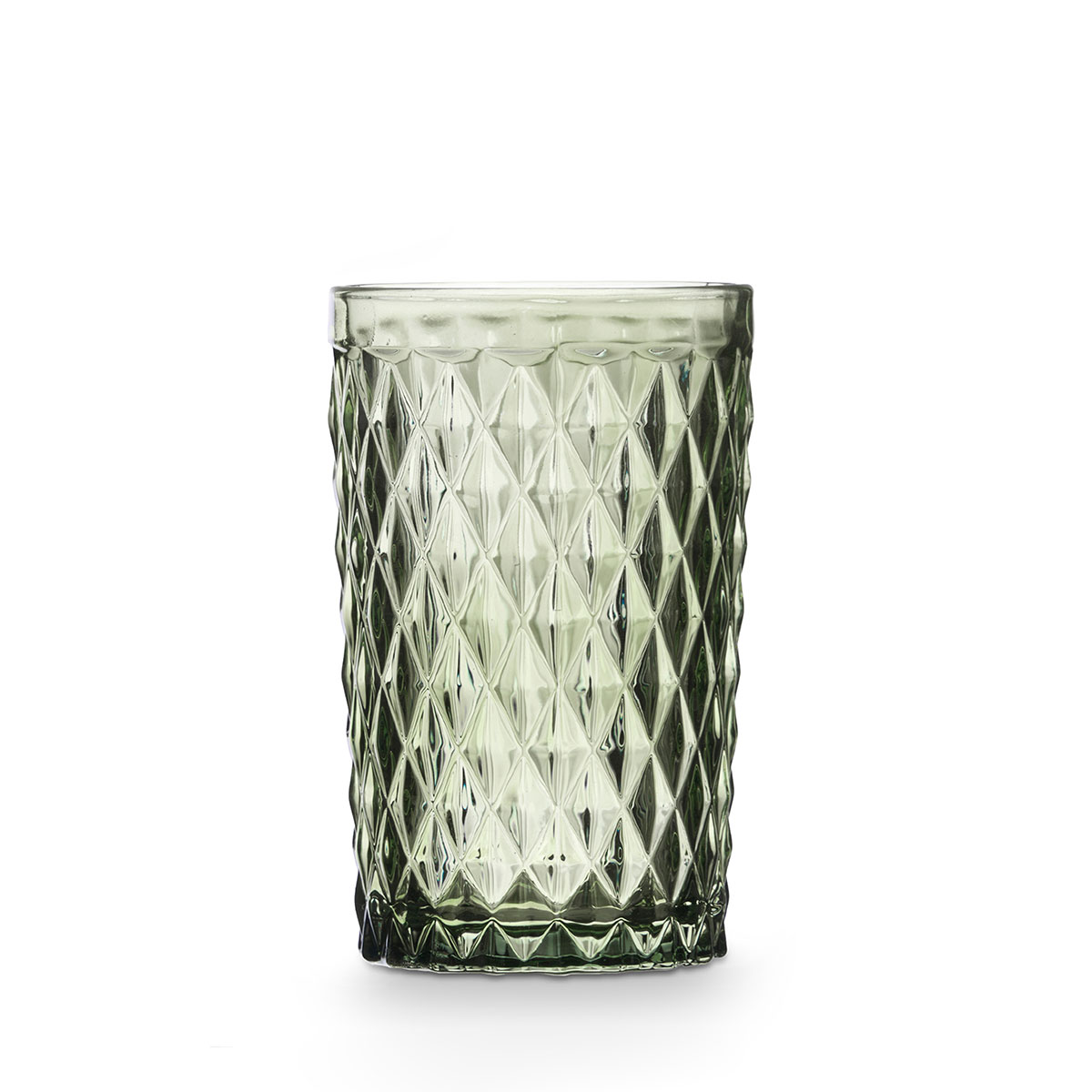 Vaso De Agua Diamante Verde 37cl