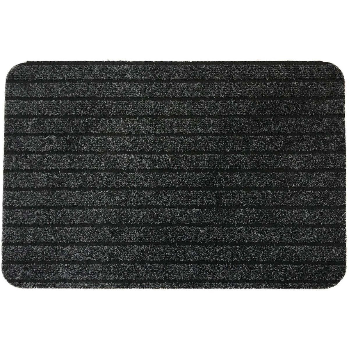 Tapete De Entrada L&aacute;tex Cinza Escuro