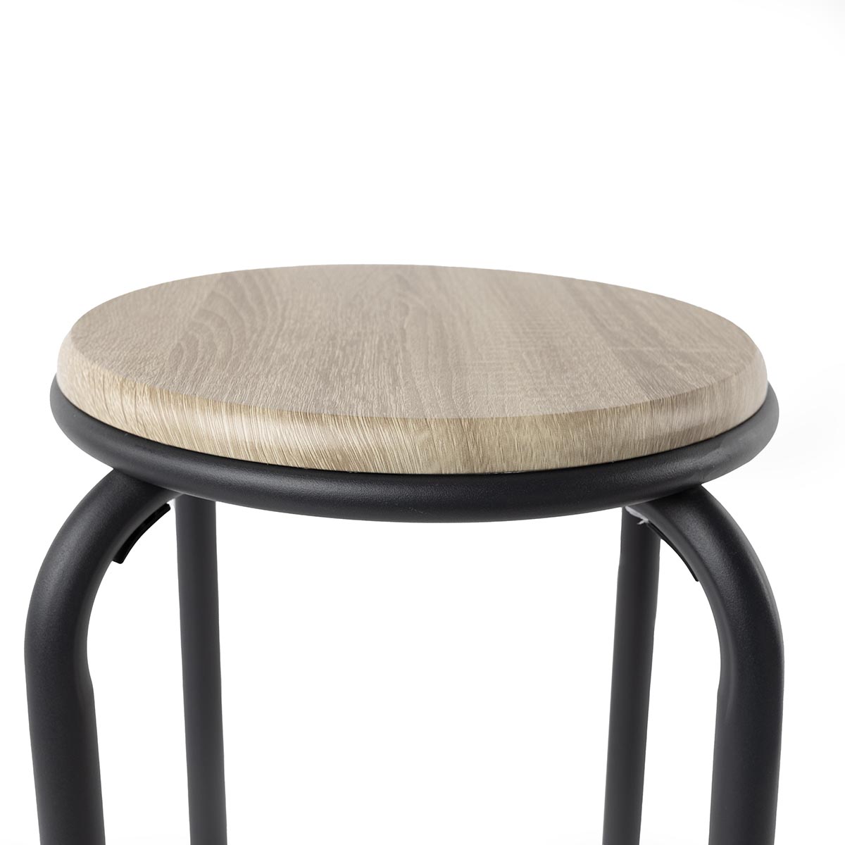 Taburete NOMAD con estructura gris