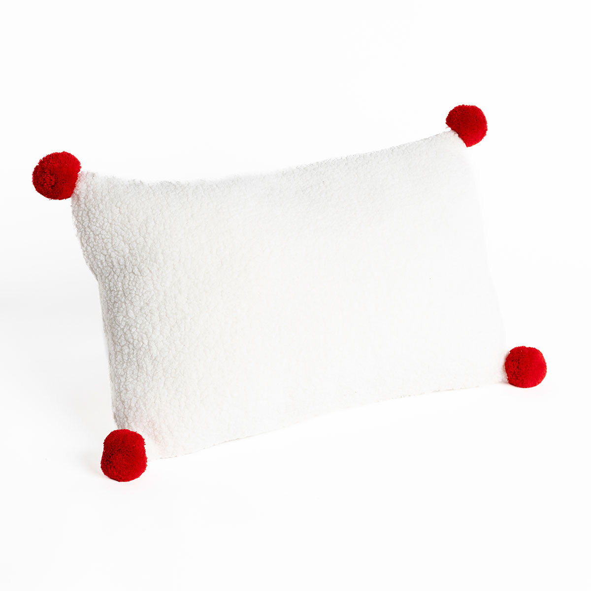 Almohada copos de nieve sherpa 30x50cm