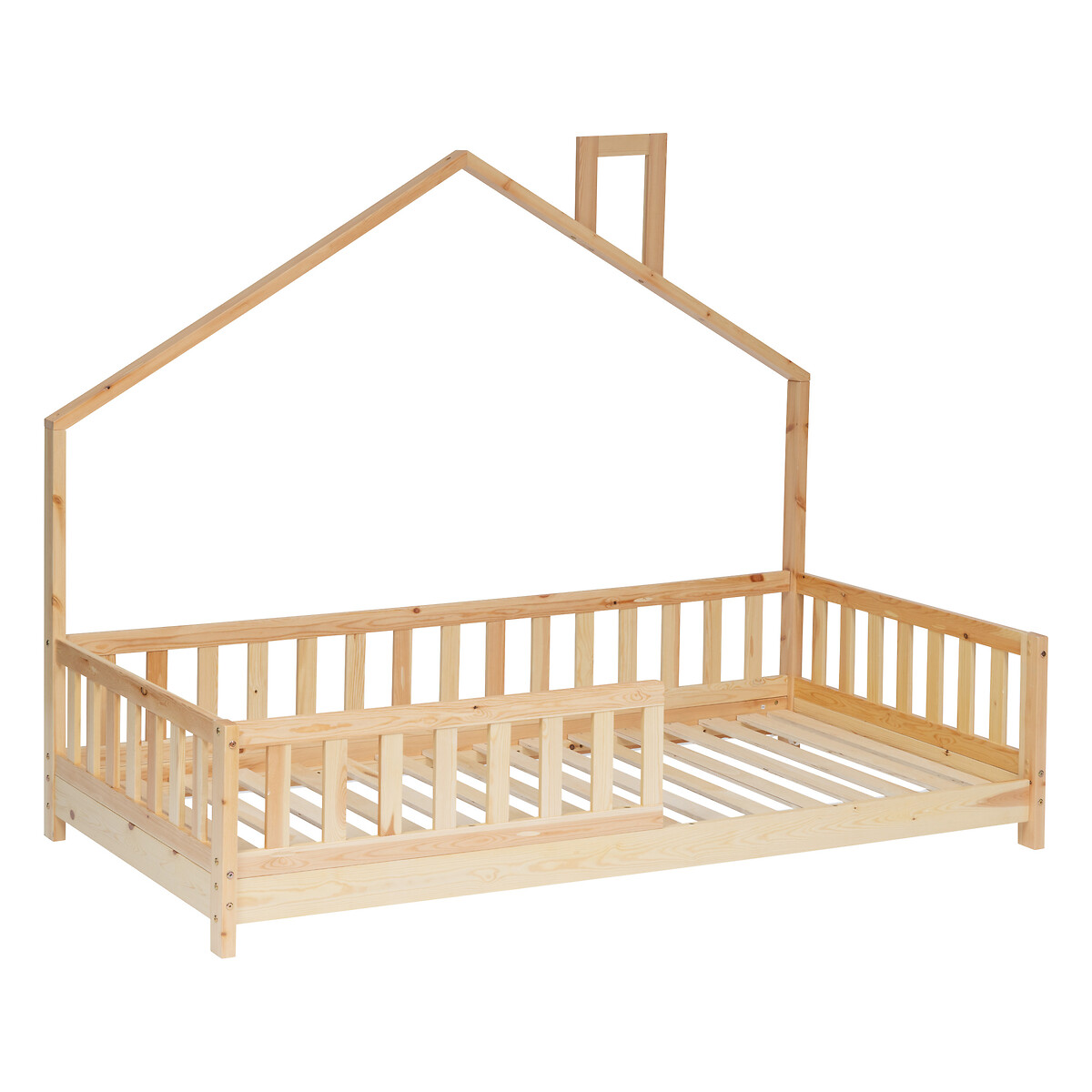 Cama MONTESSORI casa natural 90x190cm