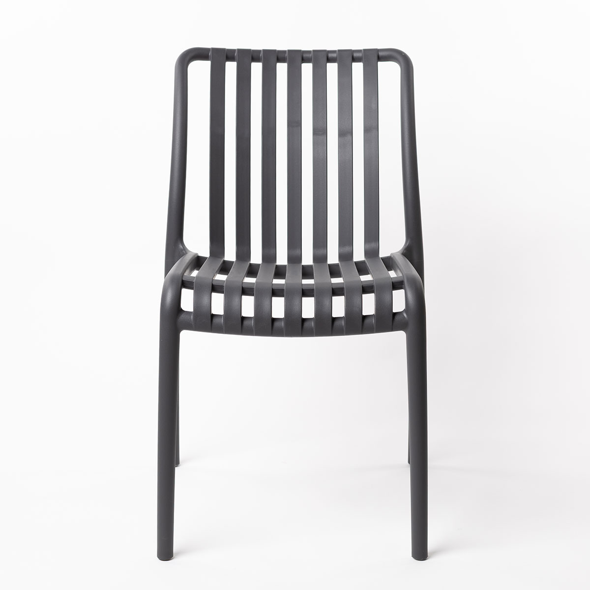 Silla Apilable Gris Antracite