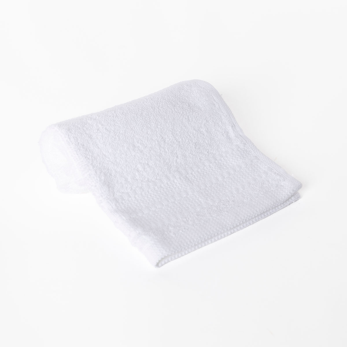 Toalla ESSENZA blanca de algod&oacute;n 30x50cm