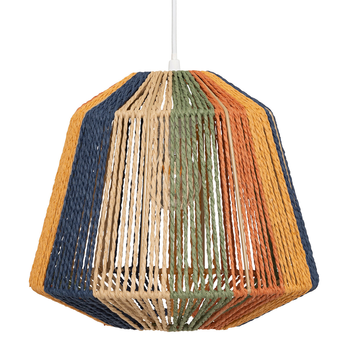 L&aacute;mpara de techo JILY MARRAKECH de cuerda 29cm