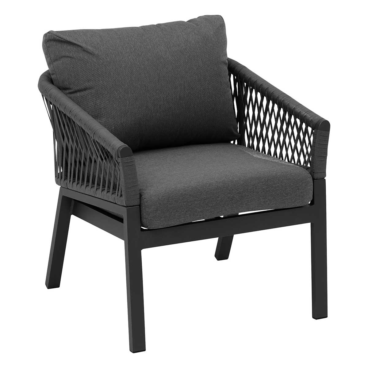 Juego de jardín ORIENGO gris oscuro