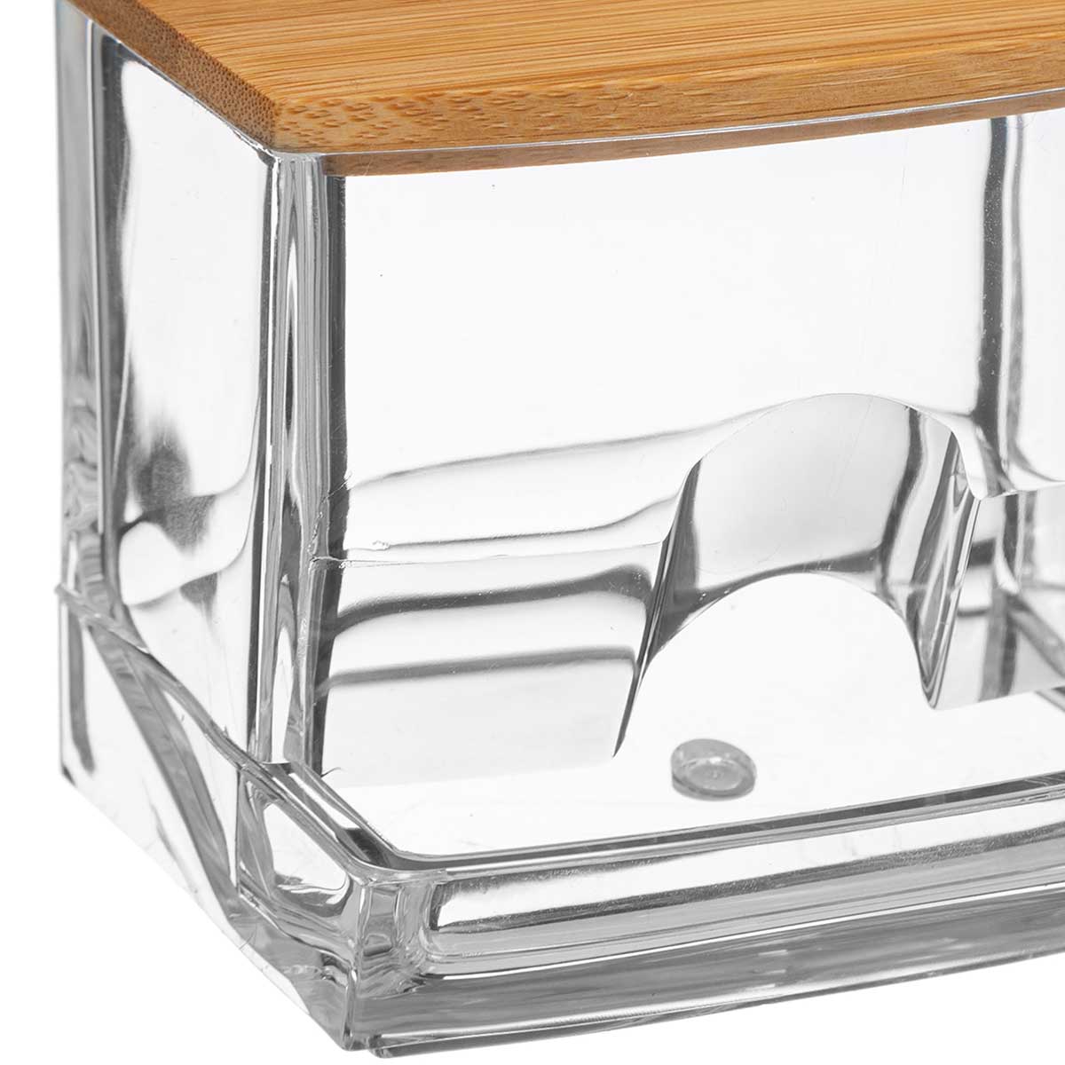 Dispensador De Algodones Acrílico C/Tapa