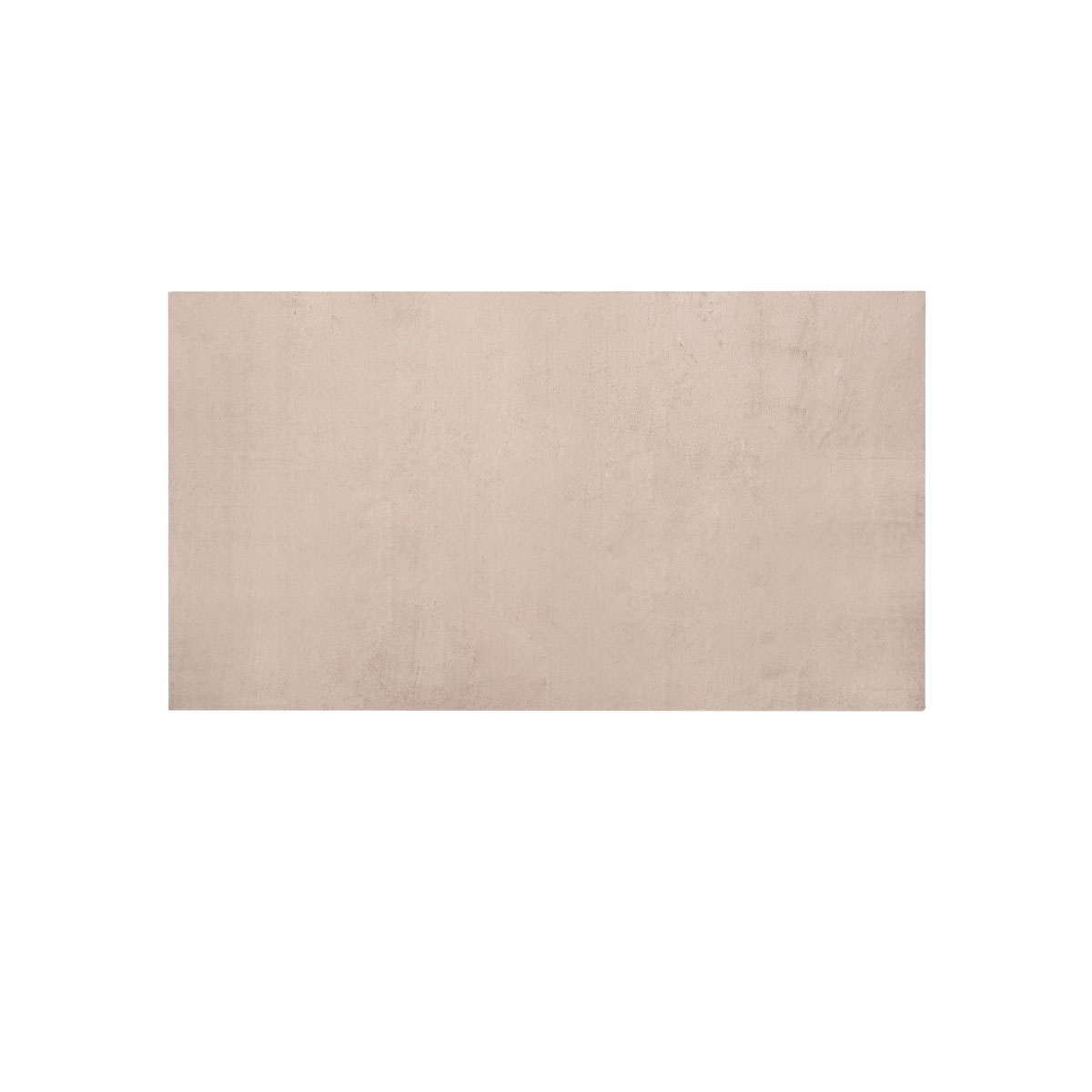 Alfombra de poli&eacute;ster beige 80x140cm