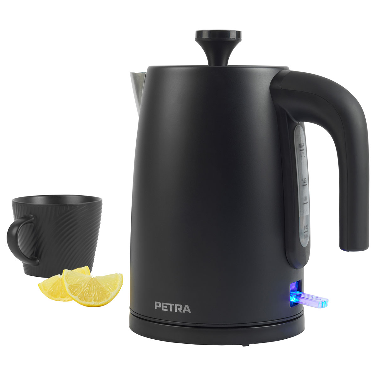 Hervidor Petra Negro Mate