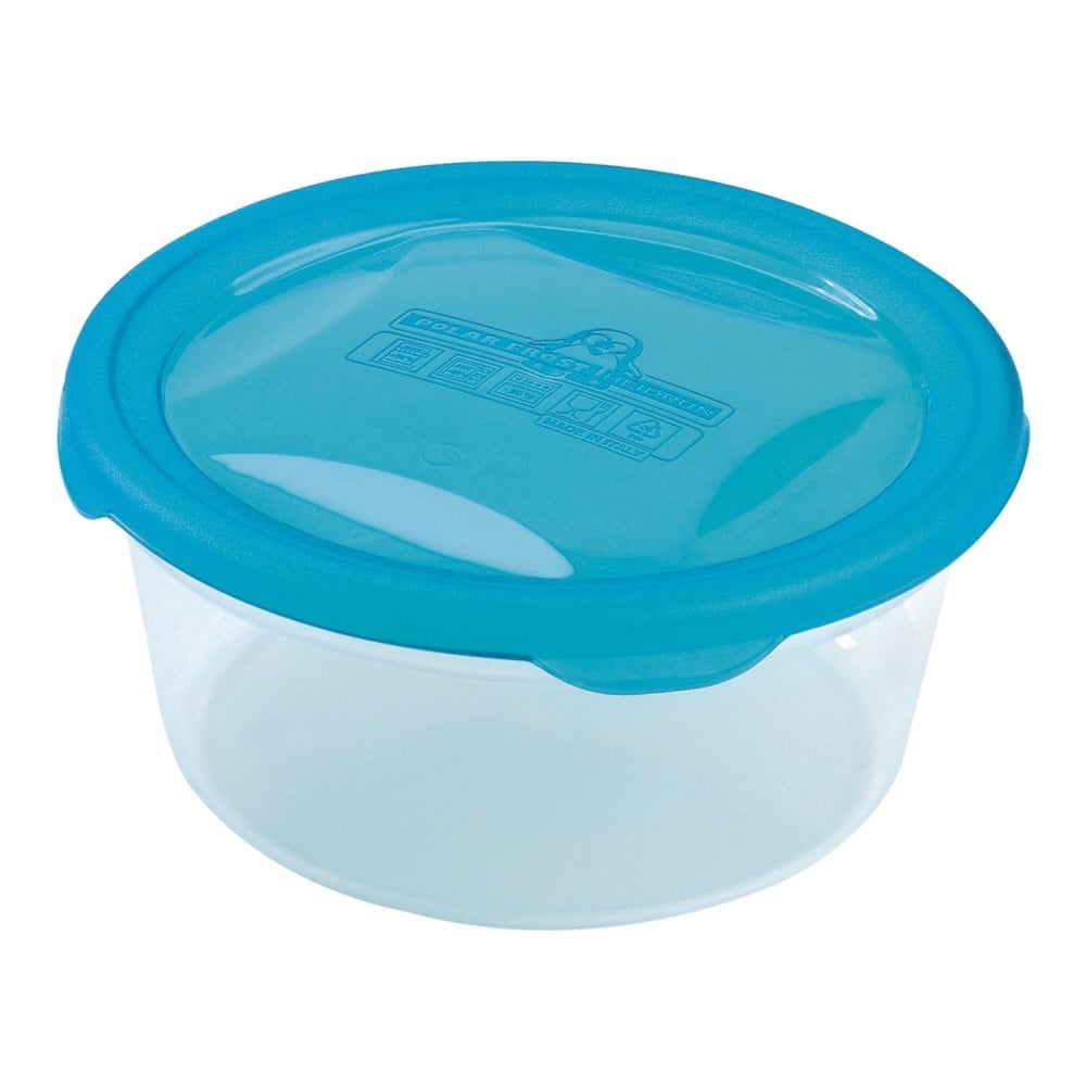 Caixa Pl&aacute;stica Redonda Polar Frost 0,8L