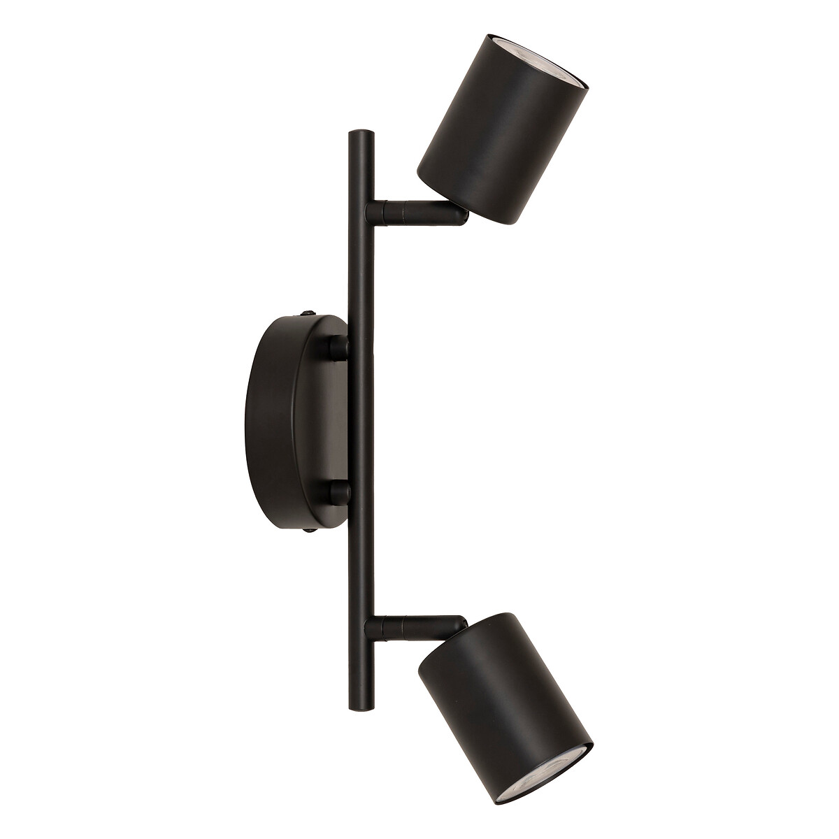 L&aacute;mpara de pared VICO negro con 2 bombillas