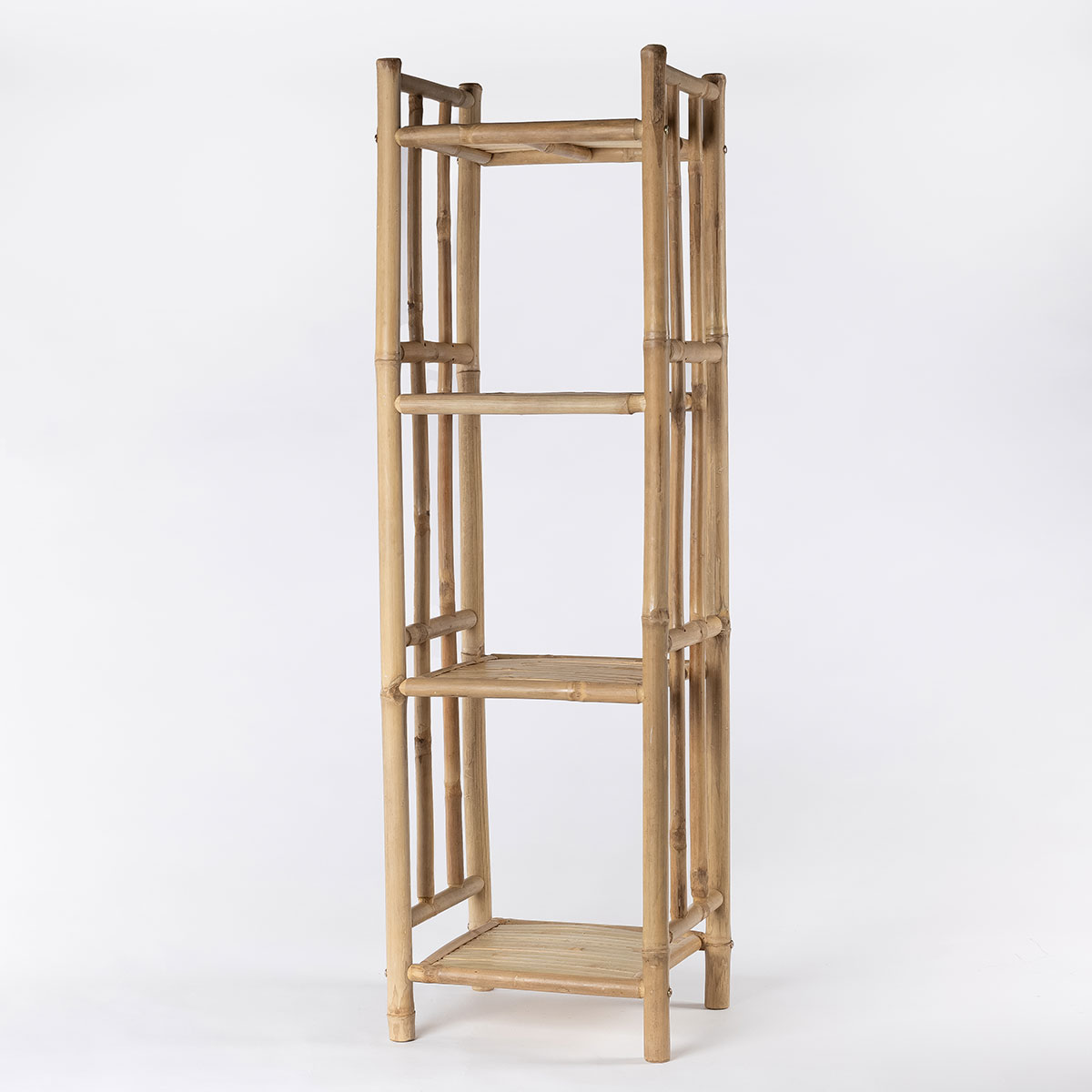 Estantería de bambú de 4 niveles