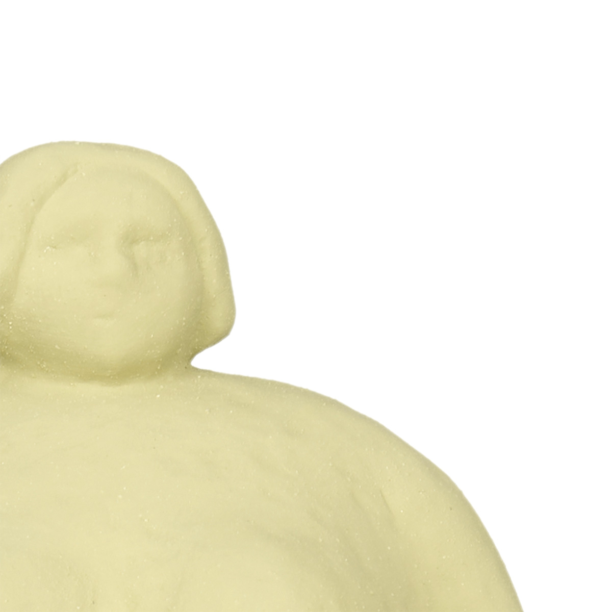 Figura forma de mujer de cer&aacute;mica verde 25cm