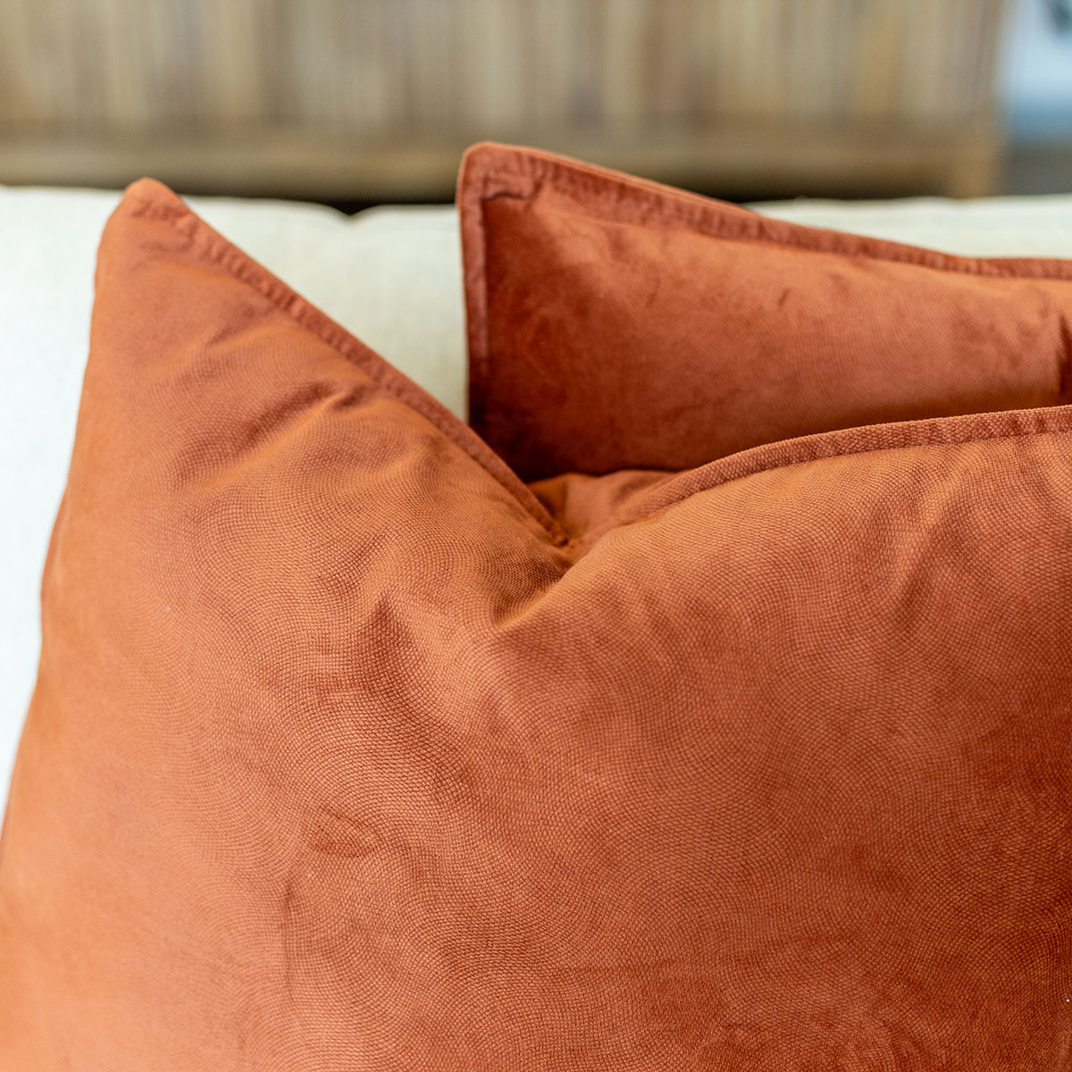 Cojín LILOU terracota 55x55cm