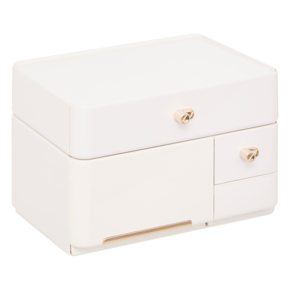 Organizador wc blanco con cajones 27cm