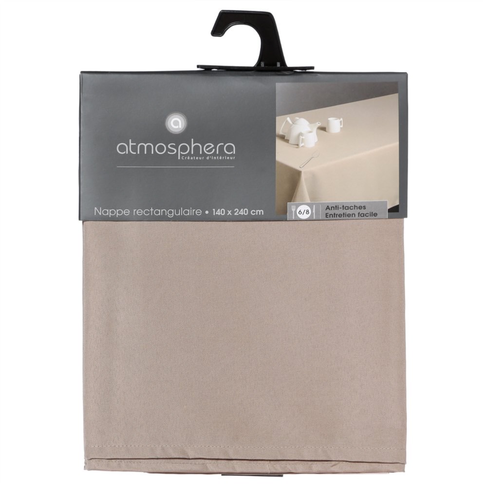 Toalha de Mesa Anti Manchas Bege