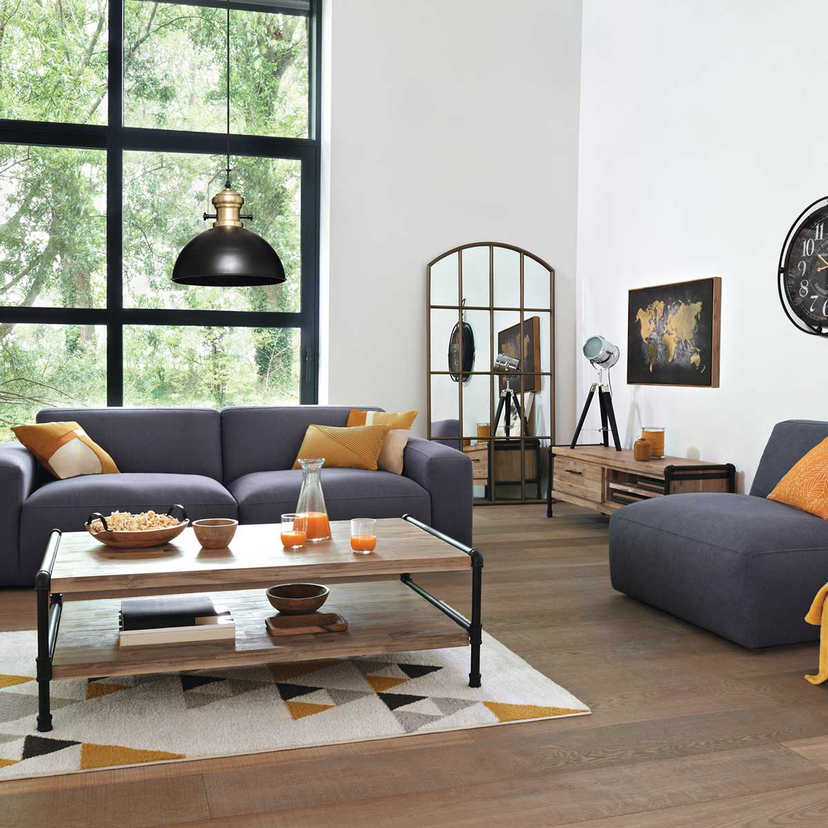 Lámpara De Techo Flower De Metal 30.5Cm