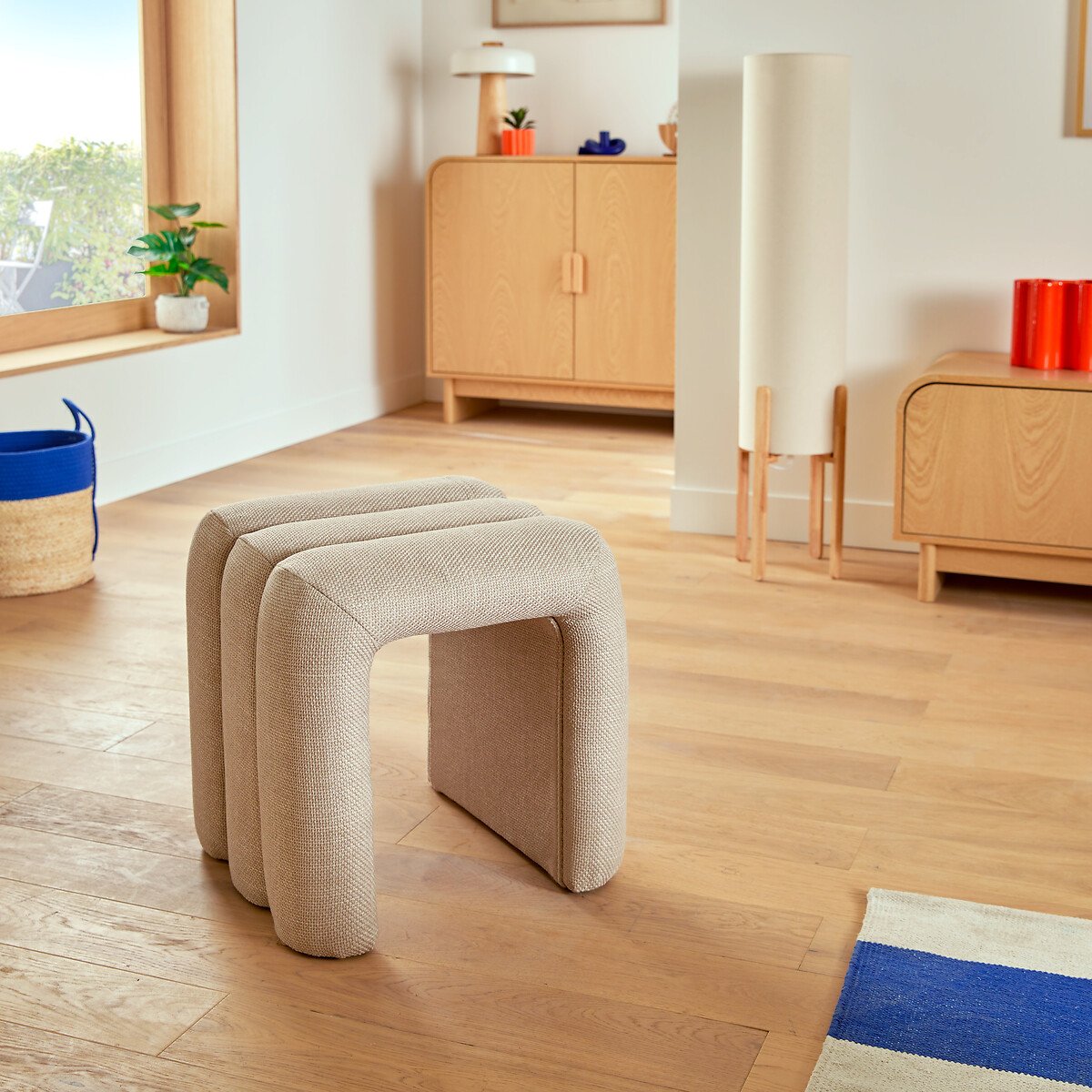 Puf SISCO de tele beige