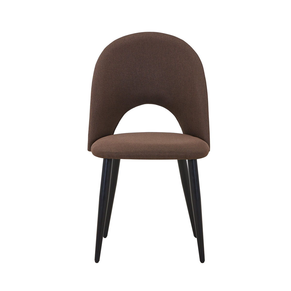 Silla BONY Marr&oacute;n con patas de metal