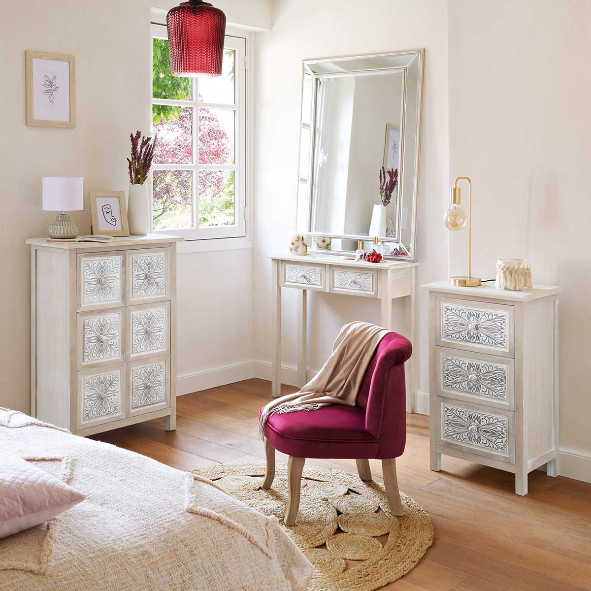 Lámpara De Mesa Keli Dorada Metal 45Cm