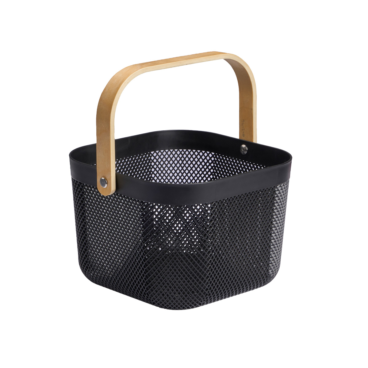 Frutero negro de madera 