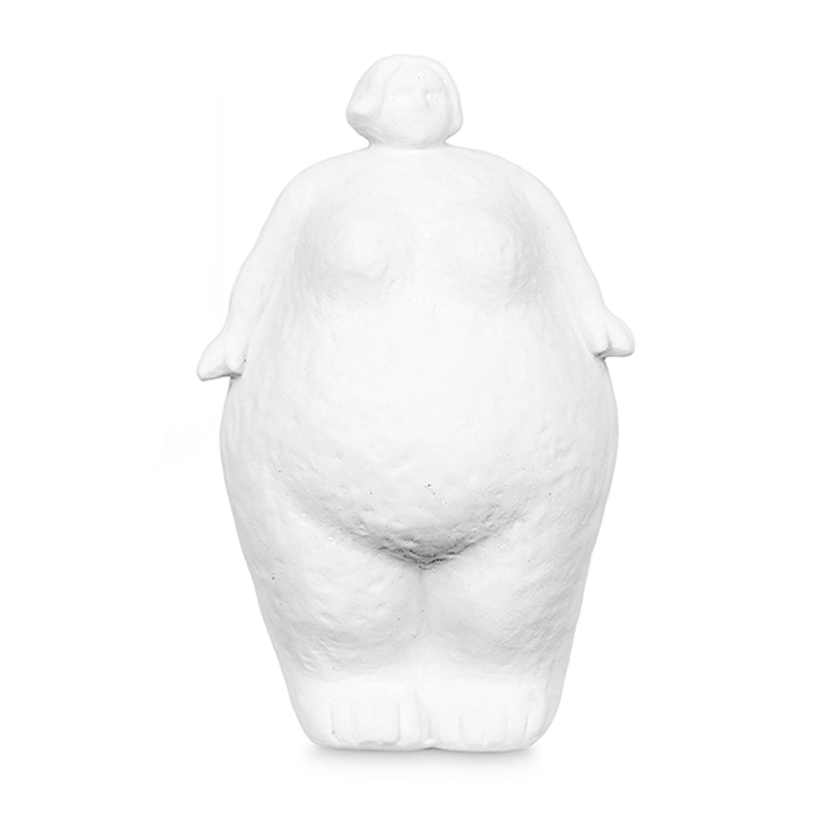 Figura de mujer de cer&aacute;mica blanca 25cm