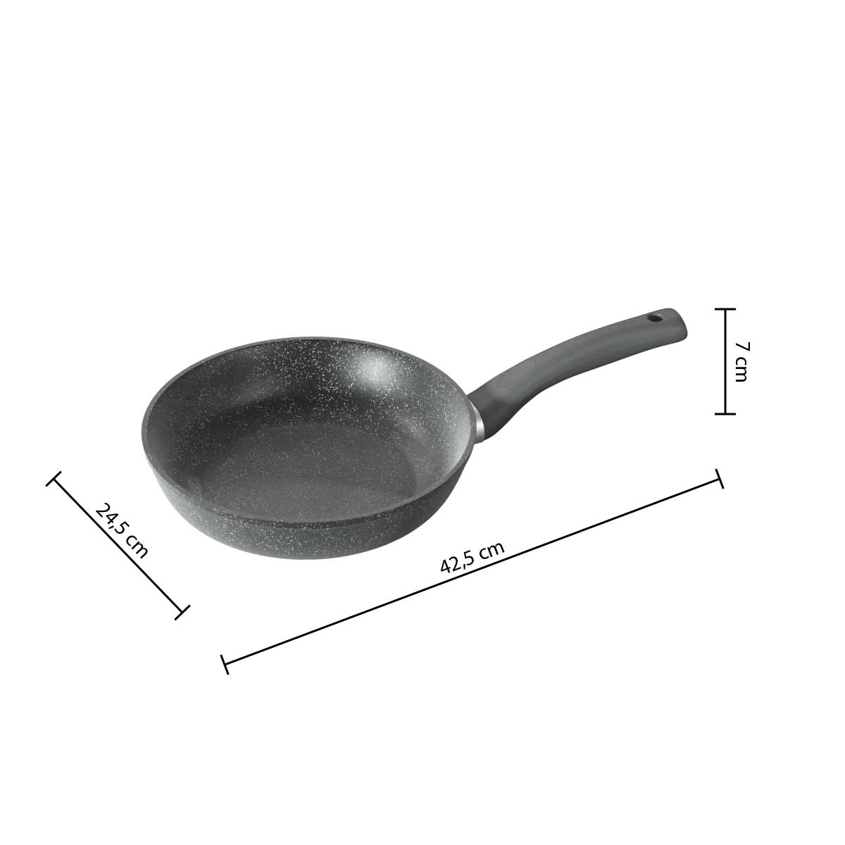 Sartén Aluminio Efecto Piedra 24Cm 