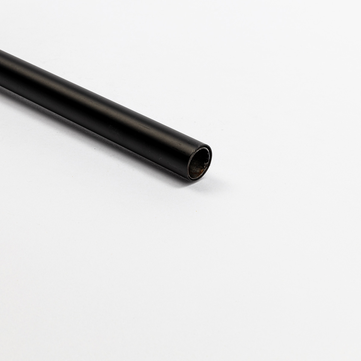 Tubo De Ferro Forjado Extensível Preto Mate 185-350cm