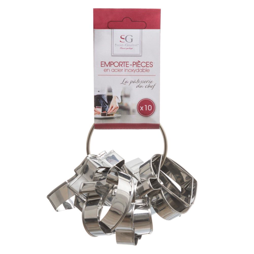 Juego 10 Cortadores De Galletas