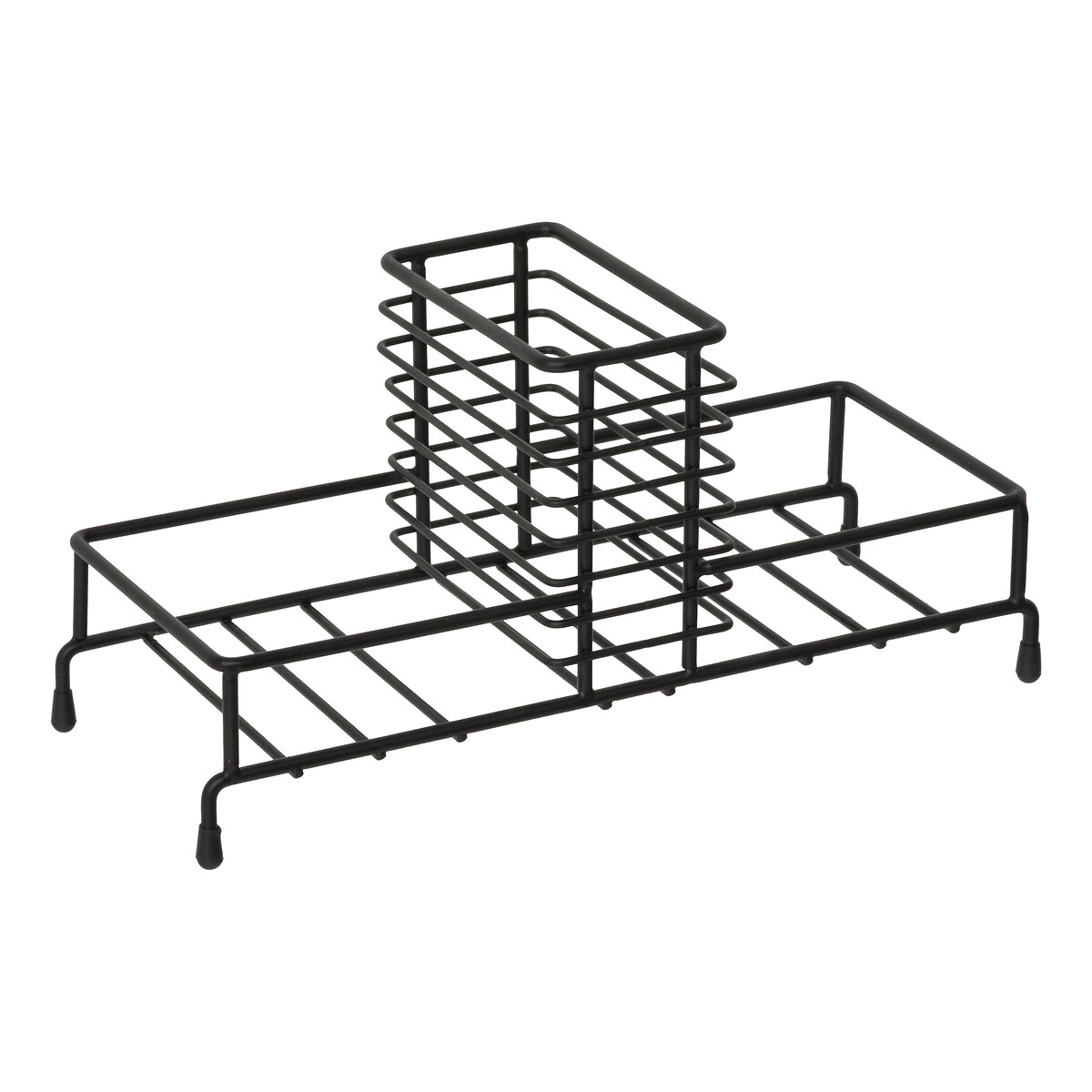 Dispensador con portaesponjas BLACK EDITION