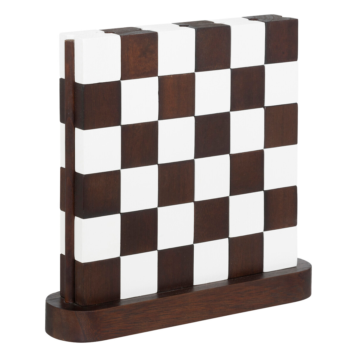 Tablero de ajedrez TWISTED de madera 27x28cm