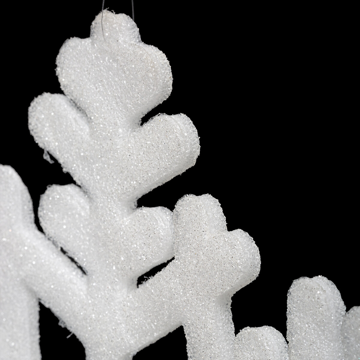 Floco De Neve Branco Com Glitter 35cm