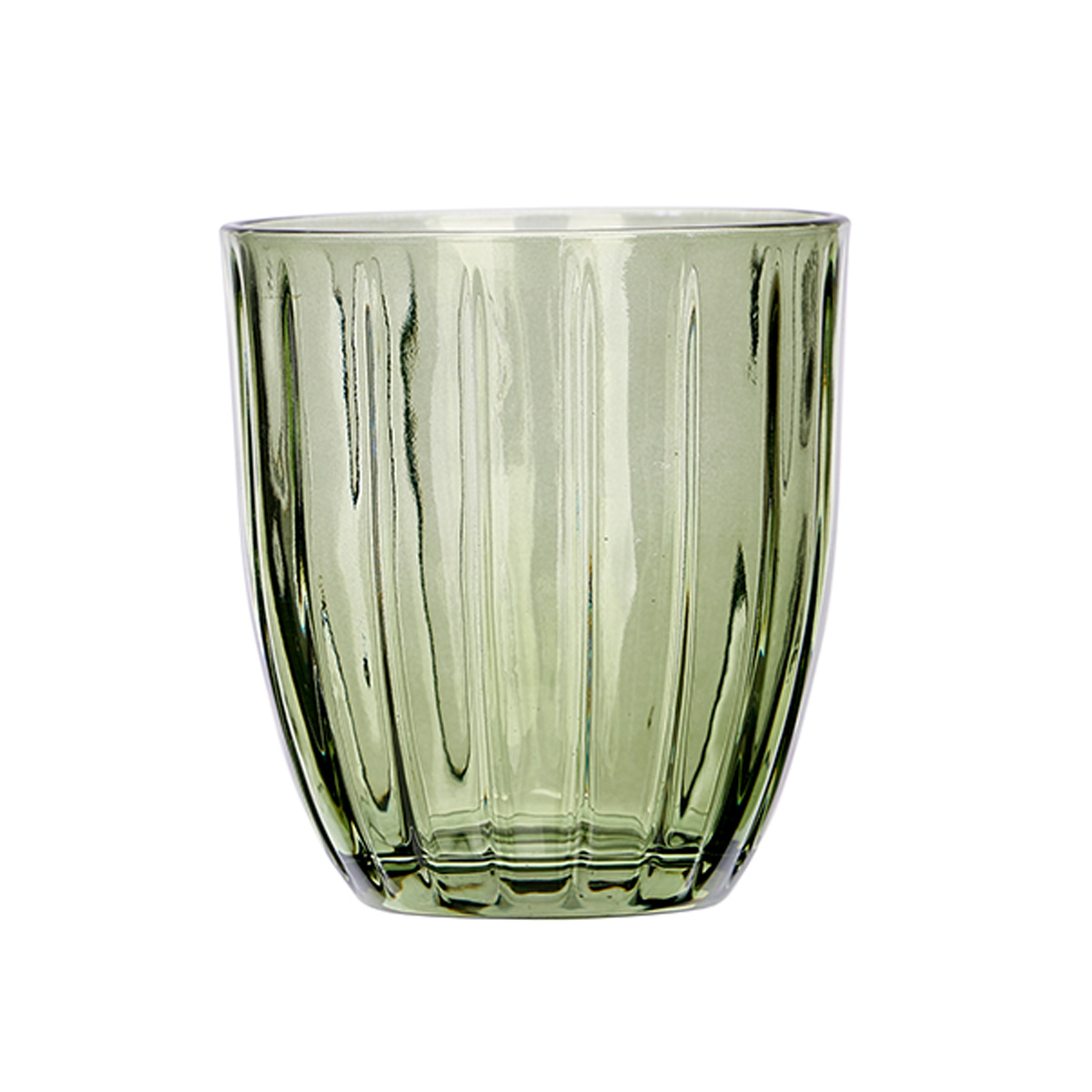 Vaso de agua a rayas 350 ml de vidrio