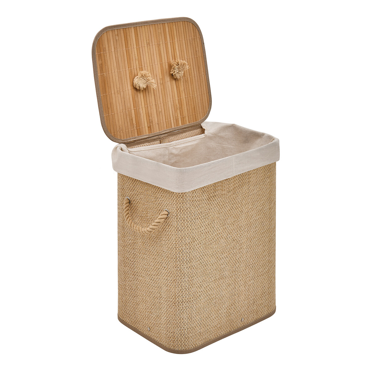 Cesto ropa wc STEMPY blanco 60L
