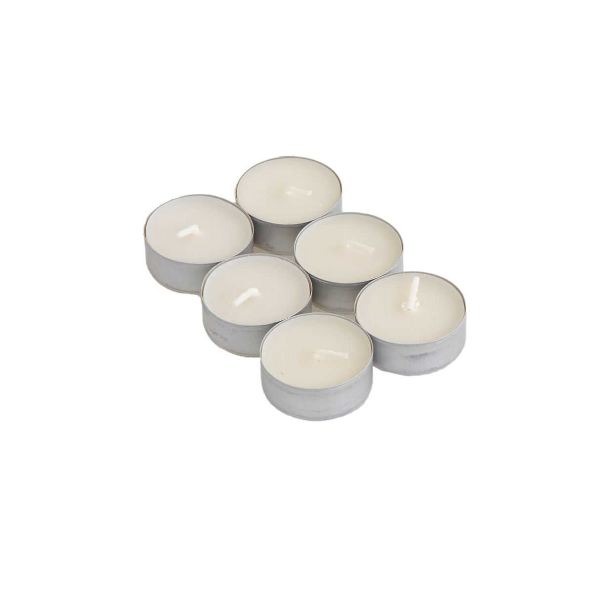 Conjunto De 6 Tealights Perfumadas De Baunilha