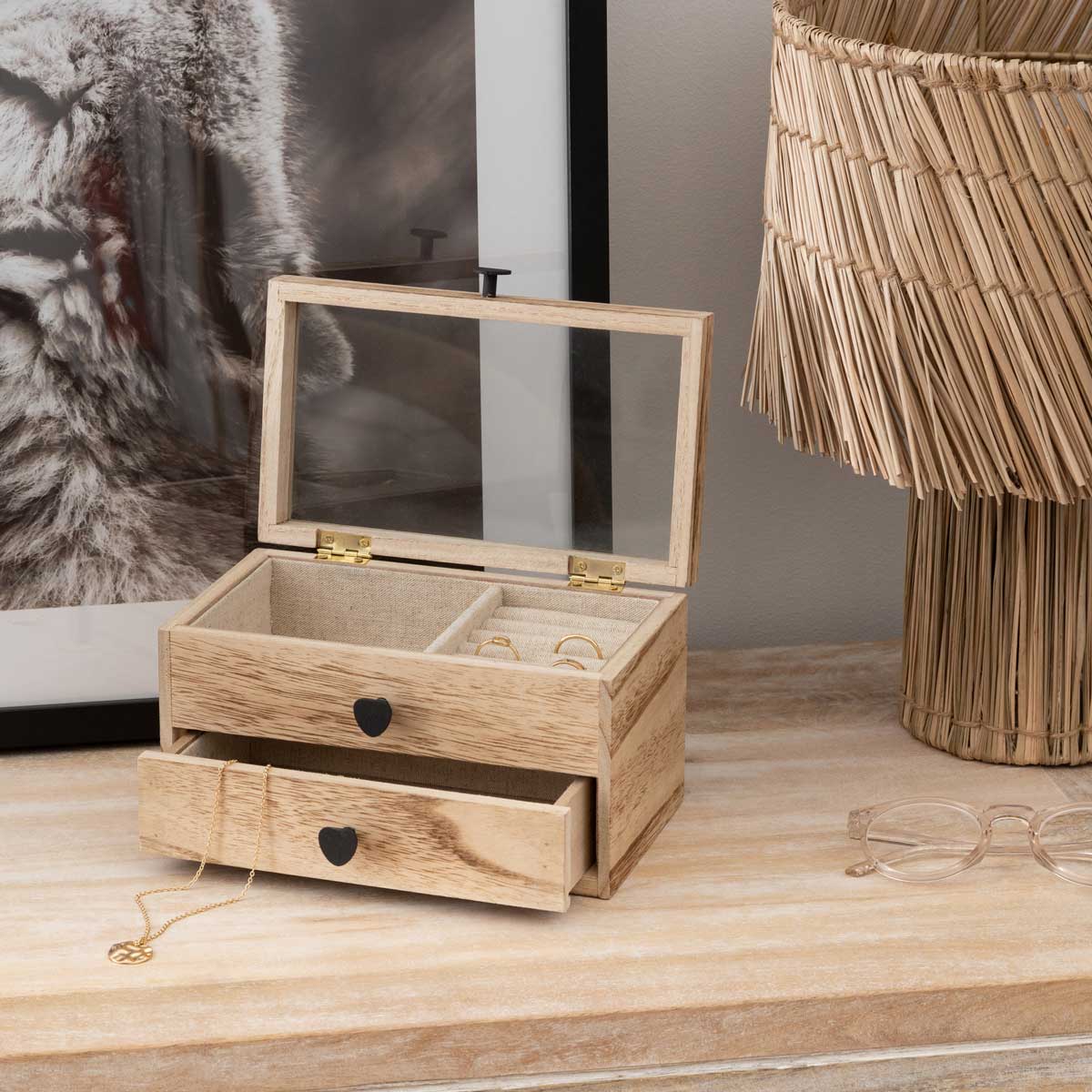 Joyero De Madera Beige Inu