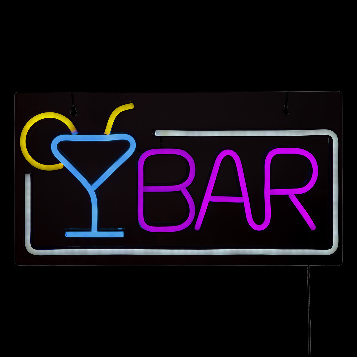 Decoraci&oacute;n mural led neon bar