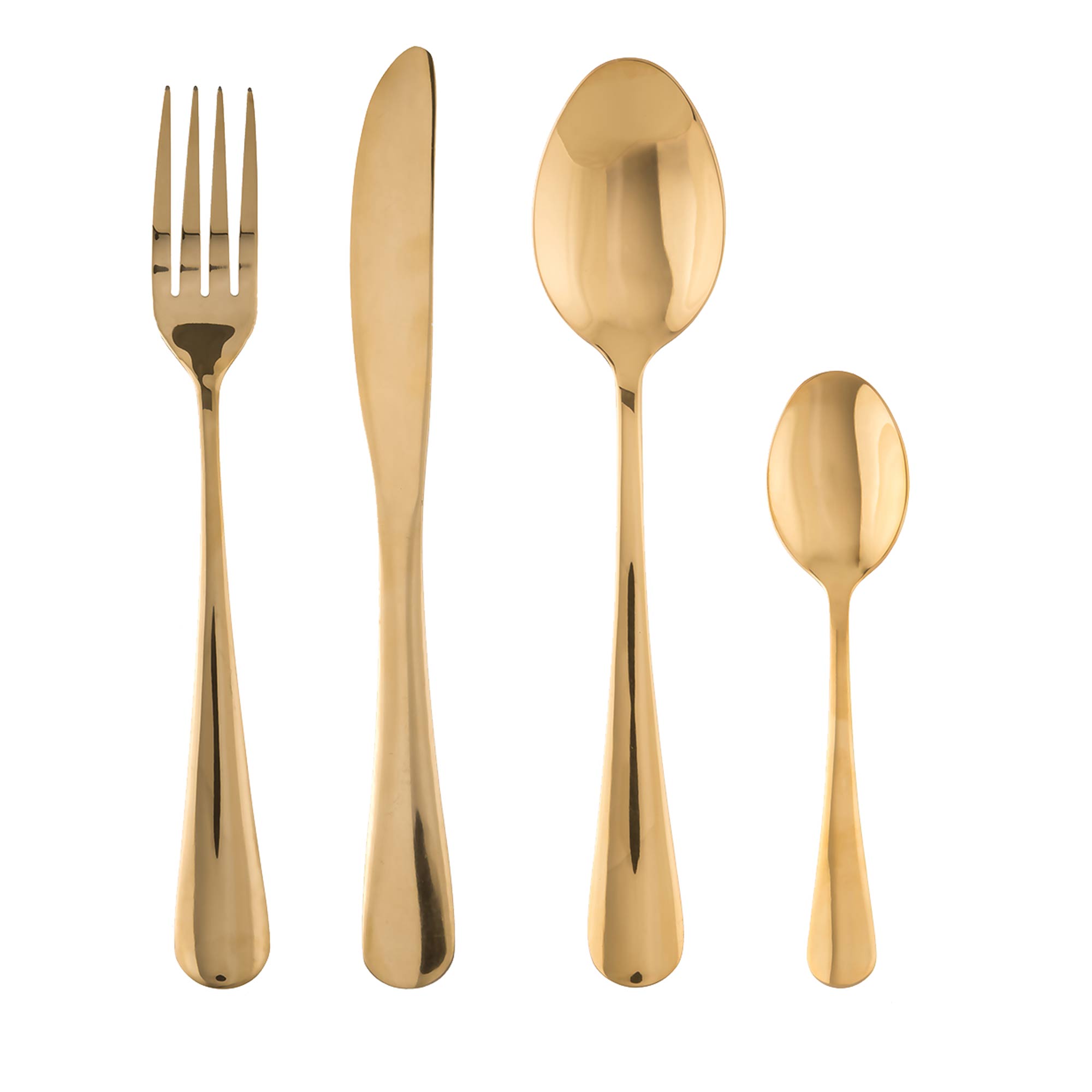 Cubertería 16 Pzas Doradas