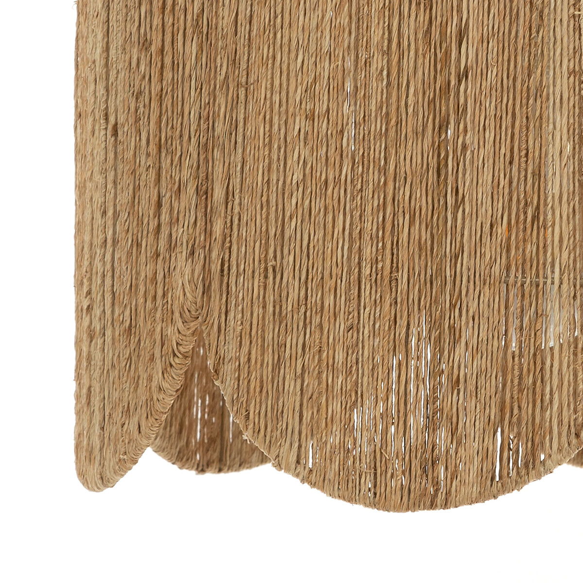 L&aacute;mpara De Techo Janice Beige De Yute 38cm