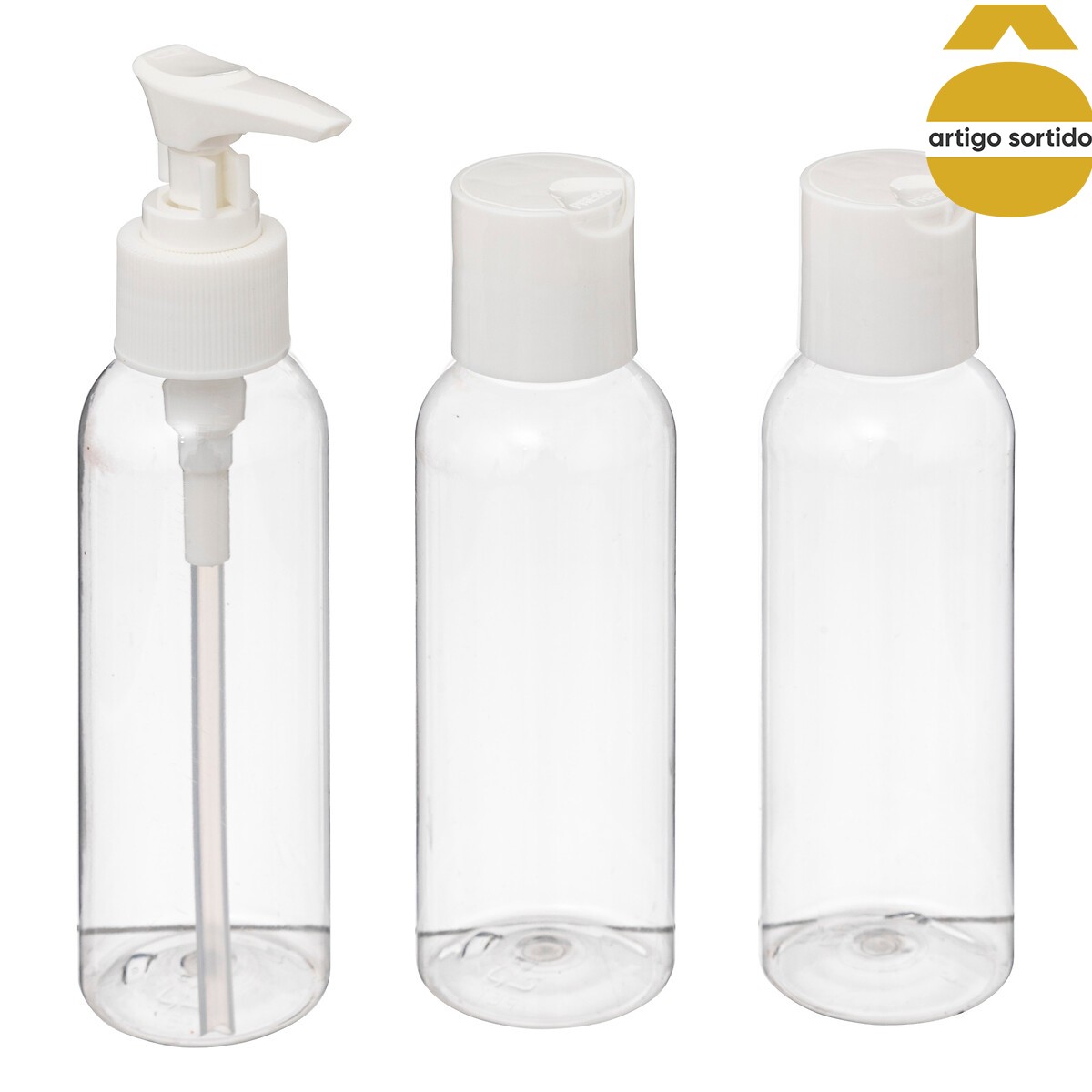 Juego de 3 botellas de viaje