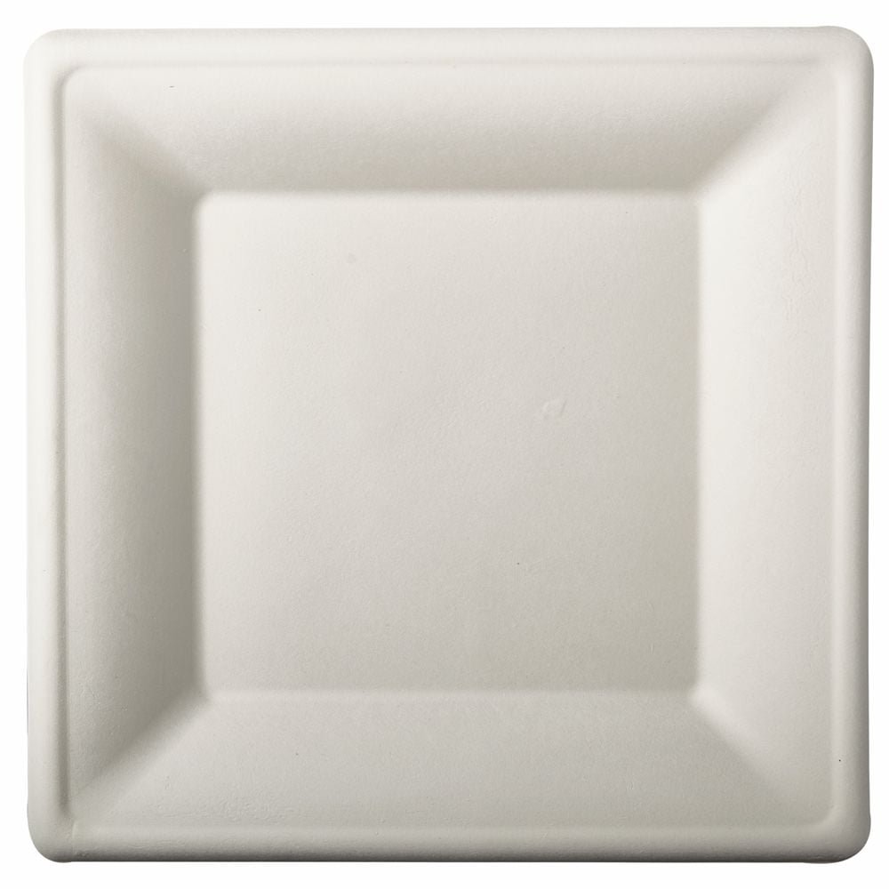 Conjunto De 10 Pratos Quadrados 26x26cm