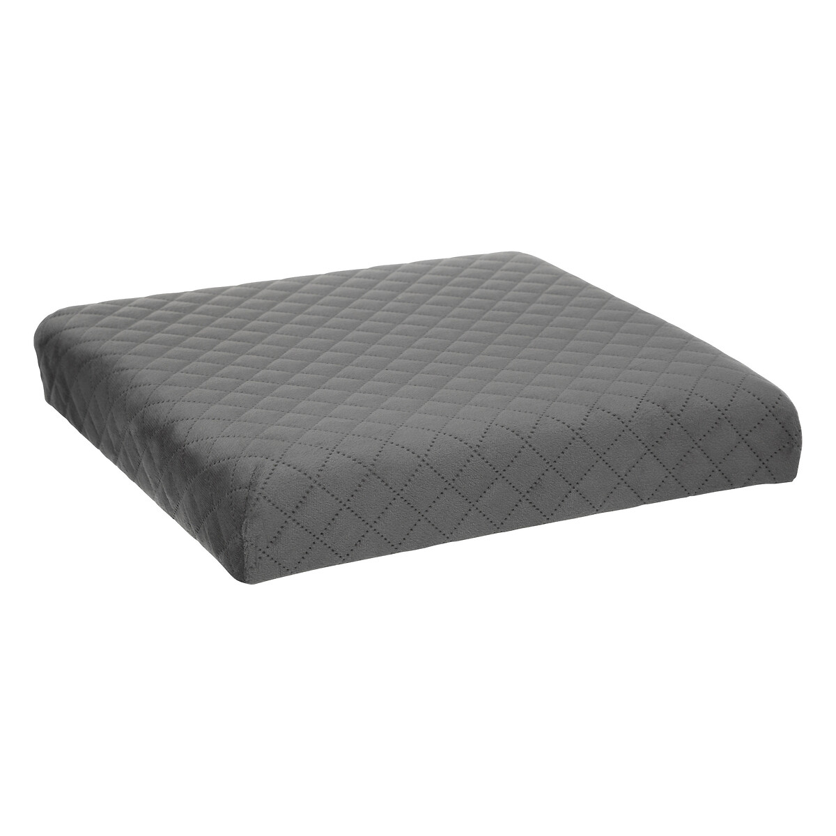 Puf MIXMODUL de terciopelo gris 31x31Cm 