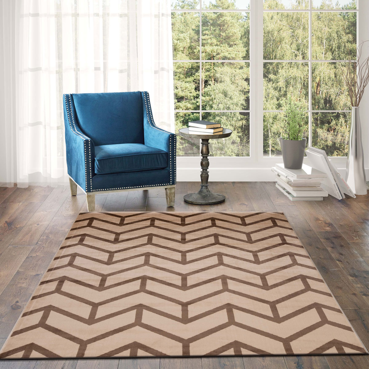 Alfombra Lene Flechas Beige 160x235Cm